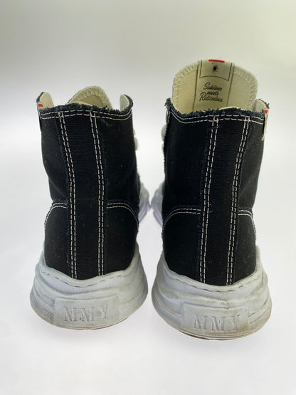 【中古品】【メンズ】 MAISON MIHARA YASUHIRO メゾン ミハラ ヤスヒロ HANK OG ハンク オージー A05FW701 スニーカー ハイカット 靴 162-260929-hu-31-min サイズ：42 カラー：ブラック/ホワイト 万代Net店