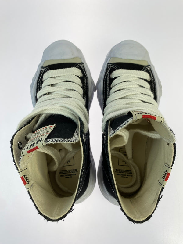 【中古品】【メンズ】 MAISON MIHARA YASUHIRO メゾン ミハラ ヤスヒロ HANK OG ハンク オージー A05FW701 スニーカー ハイカット 靴 162-260929-hu-31-min サイズ：42 カラー：ブラック/ホワイト 万代Net店