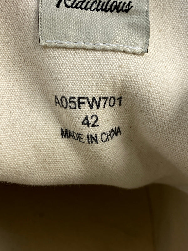 【中古品】【メンズ】 MAISON MIHARA YASUHIRO メゾン ミハラ ヤスヒロ HANK OG ハンク オージー A05FW701 スニーカー ハイカット 靴 162-260929-hu-31-min サイズ：42 カラー：ブラック/ホワイト 万代Net店