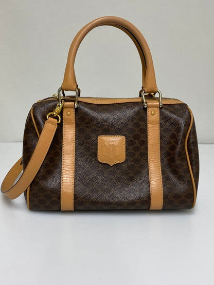 【現状渡し品】【メンズ/レディース】 CELINE セリーヌ マカダム 2WAY ミニボストン カバン 鞄 マカダム柄 手持ち 肩掛け ショルダー 180-260927-em-30-min カラー：ブラウン系 万代Net店