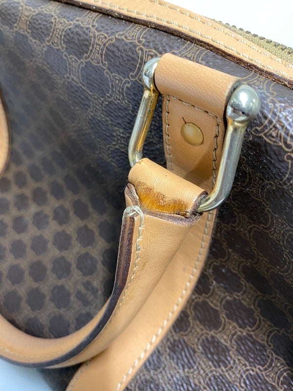 【現状渡し品】【メンズ/レディース】 CELINE セリーヌ マカダム 2WAY ミニボストン カバン 鞄 マカダム柄 手持ち 肩掛け ショルダー 180-260927-em-30-min カラー：ブラウン系 万代Net店