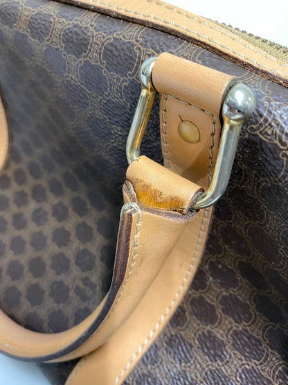 【現状渡し品】【メンズ/レディース】 CELINE セリーヌ マカダム 2WAY ミニボストン カバン 鞄 マカダム柄 手持ち 肩掛け ショルダー 180-260927-em-30-min カラー：ブラウン系 万代Net店