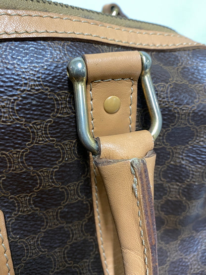 【現状渡し品】【メンズ/レディース】 CELINE セリーヌ マカダム 2WAY ミニボストン カバン 鞄 マカダム柄 手持ち 肩掛け ショルダー 180-260927-em-30-min カラー：ブラウン系 万代Net店