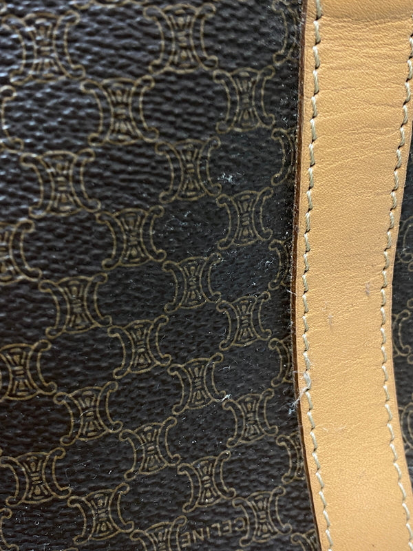 【現状渡し品】【メンズ/レディース】 CELINE セリーヌ マカダム 2WAY ミニボストン カバン 鞄 マカダム柄 手持ち 肩掛け ショルダー 180-260927-em-30-min カラー：ブラウン系 万代Net店