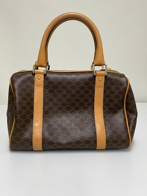 【現状渡し品】【メンズ/レディース】 CELINE セリーヌ マカダム 2WAY ミニボストン カバン 鞄 マカダム柄 手持ち 肩掛け ショルダー 180-260927-em-30-min カラー：ブラウン系 万代Net店