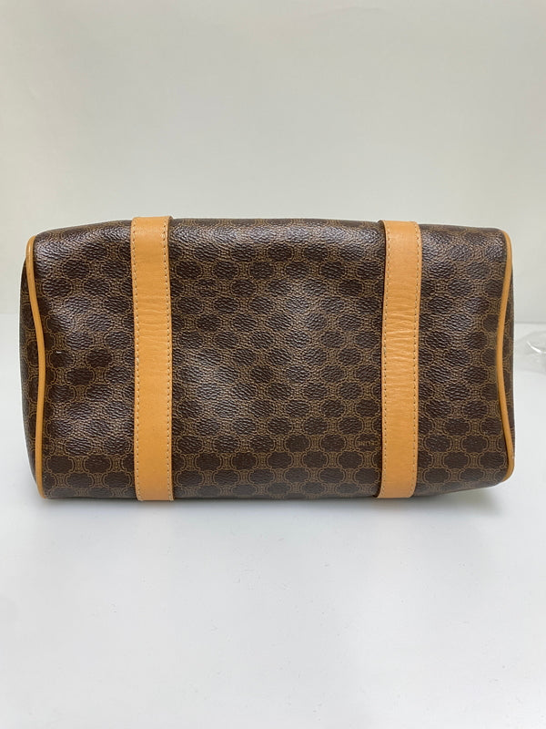 【現状渡し品】【メンズ/レディース】 CELINE セリーヌ マカダム 2WAY ミニボストン カバン 鞄 マカダム柄 手持ち 肩掛け ショルダー 180-260927-em-30-min カラー：ブラウン系 万代Net店