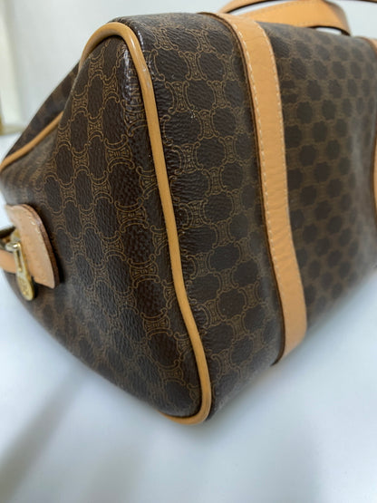 【現状渡し品】【メンズ/レディース】 CELINE セリーヌ マカダム 2WAY ミニボストン カバン 鞄 マカダム柄 手持ち 肩掛け ショルダー 180-260927-em-30-min カラー：ブラウン系 万代Net店