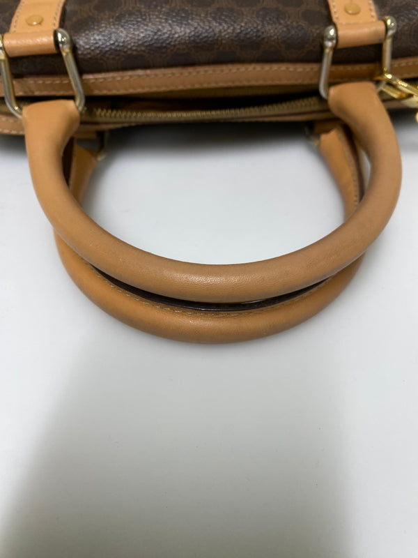 【現状渡し品】【メンズ/レディース】 CELINE セリーヌ マカダム 2WAY ミニボストン カバン 鞄 マカダム柄 手持ち 肩掛け ショルダー 180-260927-em-30-min カラー：ブラウン系 万代Net店