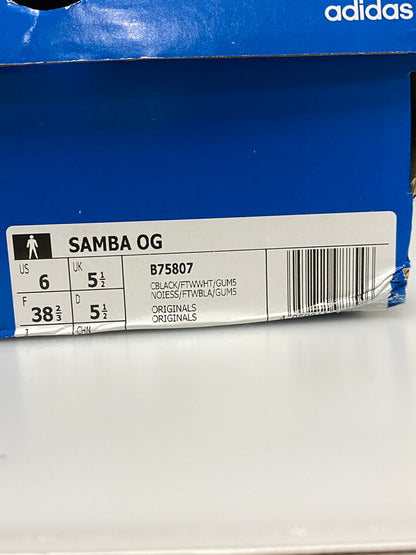 【現状渡し品】【レディース】 ADIDAS アディダス B75807 SAMBA OG 靴 シューズ スニーカー SNEAKERS 161-260926-zi-39-min サイズ：24cm カラー：BLACK 万代Net店