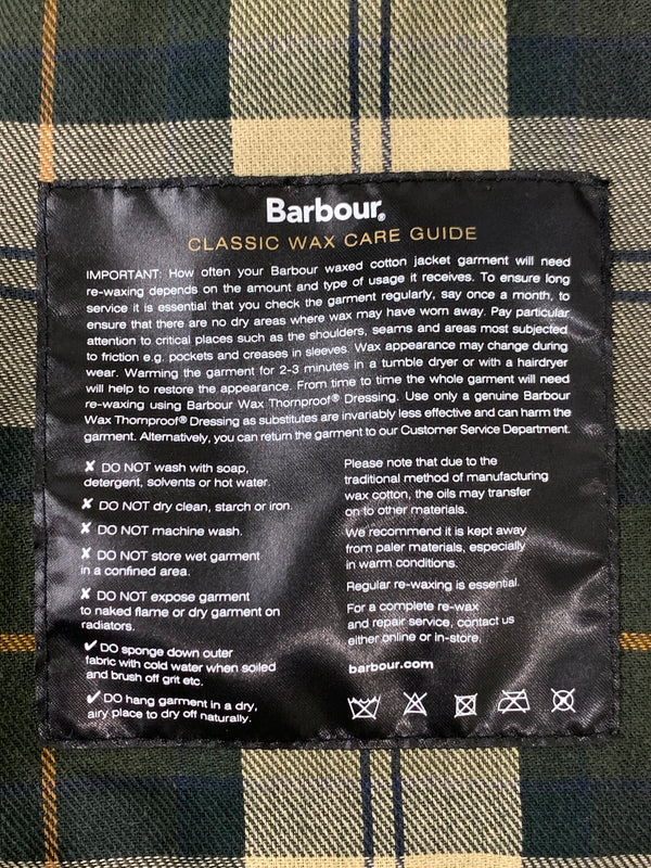 【中古品】【メンズ】 BARBOUR バブアー SPEY WAX COTTON SHORT BROUSON 242MWX1212 スペイ ワックス コットン ショート ブルゾン メンズ アウター オイルコットン素材 上着 ジャンパー 144-260925-em-30-min サイズ：M カラー：ダークグリーン系 万代Net店