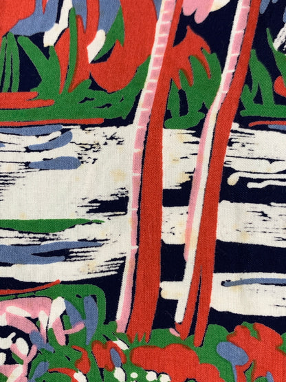 【中古品】【メンズ】 DUKE KAHANAMOKU デューク カハナモク ALOHA SHIRT COCONUT PALMS & DIAMOND HEAD DK36202 アロハシャツ メンズ 半袖シャツ ハワイアン ショートスリーブ 145-260925-em-35-min サイズ：S 14-14 1/2 カラー：ネイビー（ベース） 万代Net店