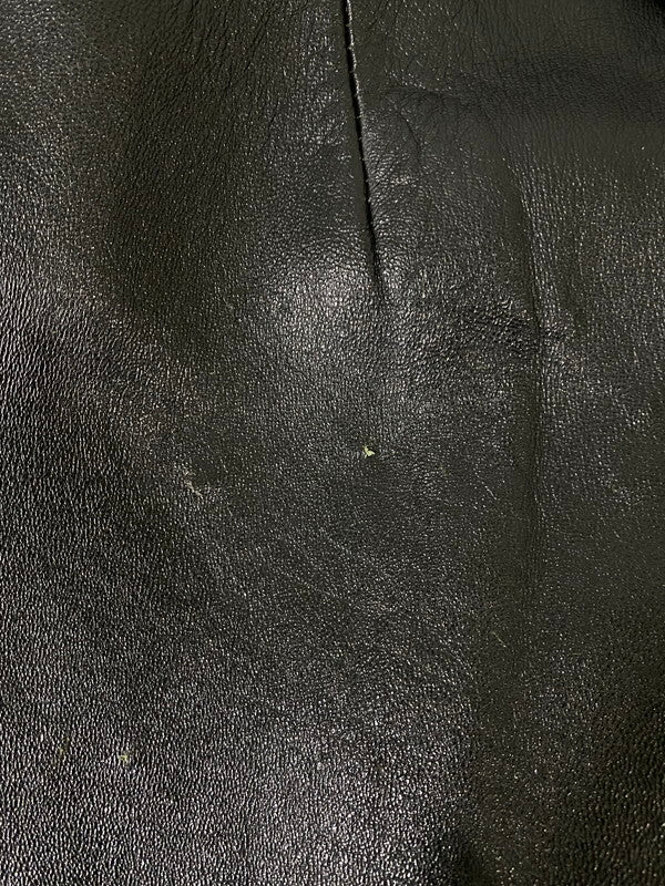 【現状渡し品】【メンズ】 USED ユーズド 60-70'S LEATHER COAT レザー コート アウター 146-260926-zi-14-min サイズ：不明 カラー：ブラック 万代Net店
