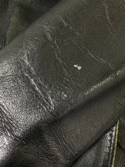 【現状渡し品】【メンズ】 USED ユーズド 60-70'S LEATHER COAT レザー コート アウター 146-260926-zi-14-min サイズ：不明 カラー：ブラック 万代Net店