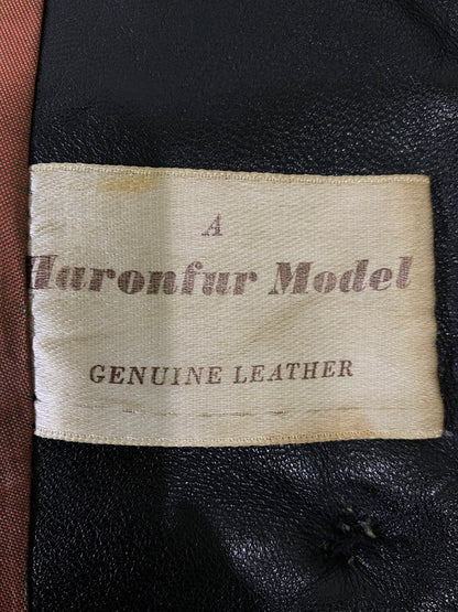 【現状渡し品】【メンズ】 USED ユーズド 60-70'S LEATHER COAT レザー コート アウター 146-260926-zi-14-min サイズ：不明 カラー：ブラック 万代Net店