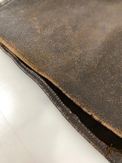 【現状渡し品】【メンズ】 W.B.PLACE&CO. 推定50'S LEATHER COAT レザーコート アウター 146-260926-zi-01-min サイズ：42 カラー：ブラウン 万代Net店