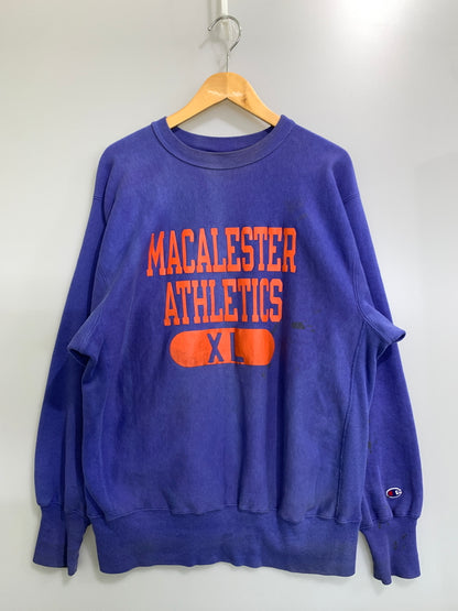【中古品】【メンズ】 CHAMPION チャンピオン 90S 三段プリント REVERSEWEAVE SWEATSHIRT リバースウィーブ スウェット トップス メンズ トレーナー 146-260925-em-23-min サイズ：XL カラー：パープル系 万代Net店