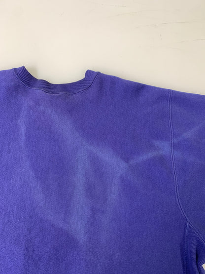 【中古品】【メンズ】 CHAMPION チャンピオン 90S 三段プリント REVERSEWEAVE SWEATSHIRT リバースウィーブ スウェット トップス メンズ トレーナー 146-260925-em-23-min サイズ：XL カラー：パープル系 万代Net店