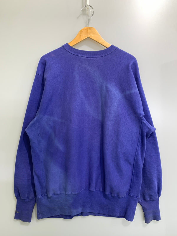 【中古品】【メンズ】 CHAMPION チャンピオン 90S 三段プリント REVERSEWEAVE SWEATSHIRT リバースウィーブ スウェット トップス メンズ トレーナー 146-260925-em-23-min サイズ：XL カラー：パープル系 万代Net店