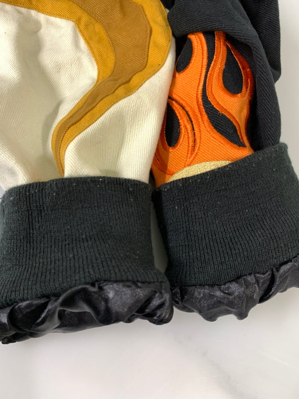 【現状渡し品】【メンズ】 LOONEY TUNES ルーニー テューンズ 90S RACING JACKET レーシング ジャケット 90年代 ヴィンテージ ワッペン 刺繍 メンズ ブルゾン アウター 146-260925-em-32-min サイズ：XL カラー：ブラック 万代Net店