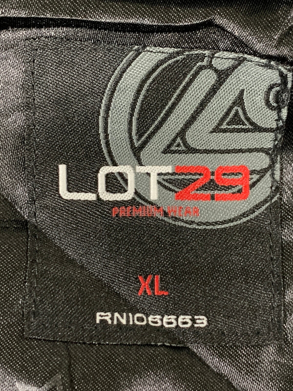 【現状渡し品】【メンズ】 LOONEY TUNES ルーニー テューンズ 90S RACING JACKET レーシング ジャケット 90年代 ヴィンテージ ワッペン 刺繍 メンズ ブルゾン アウター 146-260925-em-32-min サイズ：XL カラー：ブラック 万代Net店