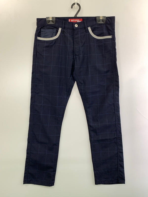 【現状渡し品】【メンズ】 JUNYA WATANABE COMME DES GARCON MAN×LEVI'S ジュンヤ ワタナベ コム デ ギャルソン マン リーバイス チェックパンツ WK-P202 151-260929-hu-20-min サイズ：L カラー：ネイビー 万代Net店