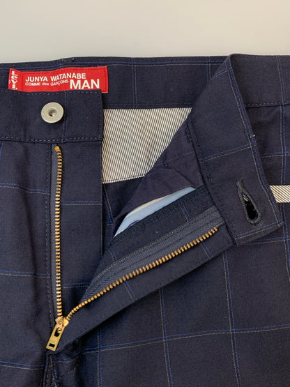 【現状渡し品】【メンズ】 JUNYA WATANABE COMME DES GARCON MAN×LEVI'S ジュンヤ ワタナベ コム デ ギャルソン マン リーバイス チェックパンツ WK-P202 151-260929-hu-20-min サイズ：L カラー：ネイビー 万代Net店