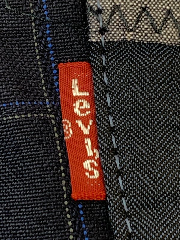 【現状渡し品】【メンズ】 JUNYA WATANABE COMME DES GARCON MAN×LEVI'S ジュンヤ ワタナベ コム デ ギャルソン マン リーバイス チェックパンツ WK-P202 151-260929-hu-20-min サイズ：L カラー：ネイビー 万代Net店