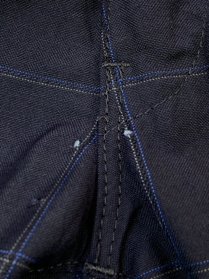 【現状渡し品】【メンズ】 JUNYA WATANABE COMME DES GARCON MAN×LEVI'S ジュンヤ ワタナベ コム デ ギャルソン マン リーバイス チェックパンツ WK-P202 151-260929-hu-20-min サイズ：L カラー：ネイビー 万代Net店