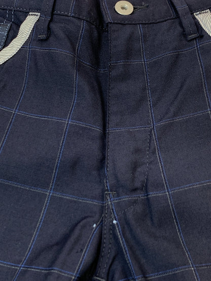 【現状渡し品】【メンズ】 JUNYA WATANABE COMME DES GARCON MAN×LEVI'S ジュンヤ ワタナベ コム デ ギャルソン マン リーバイス チェックパンツ WK-P202 151-260929-hu-20-min サイズ：L カラー：ネイビー 万代Net店