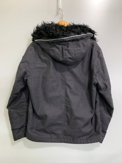 【中古品】【メンズ】 LUKER BY NEIGHBORHOOD ルーカーバイネイバーフッド N-3B FLIGHT JACKET フライトジャケット メンズ アウター ミリタリー フード付き パーカー 142-261002-em-11-min サイズ：M カラー：ブラック 万代Net店