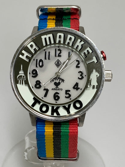 【中古品】【メンズ】 HOLLYWOOD RANCH MARKET ハリウッドランチマーケット TOKYO ネオンウォッチ 東京 腕時計 ELバックライト 198-260927-em-35-min カラー：シルバー系 万代Net店