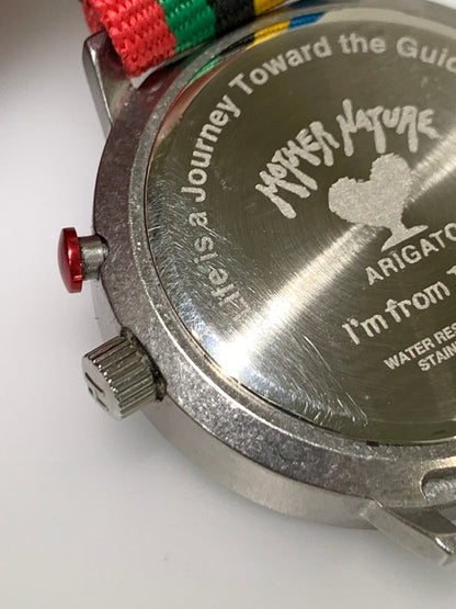 【中古品】【メンズ】 HOLLYWOOD RANCH MARKET ハリウッドランチマーケット TOKYO ネオンウォッチ 東京 腕時計 ELバックライト 198-260927-em-35-min カラー：シルバー系 万代Net店