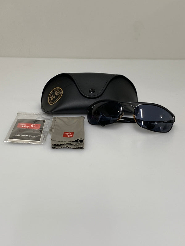 【中古品】【メンズ/レディース】 RAY-BAN レイバン OLYMPIAN I DELUXE RB3119 オリンピアン アイ デラックス サングラス 62□19-120 アクセサリー 203-260927-em-44-min カラー：ブラック 万代Net店