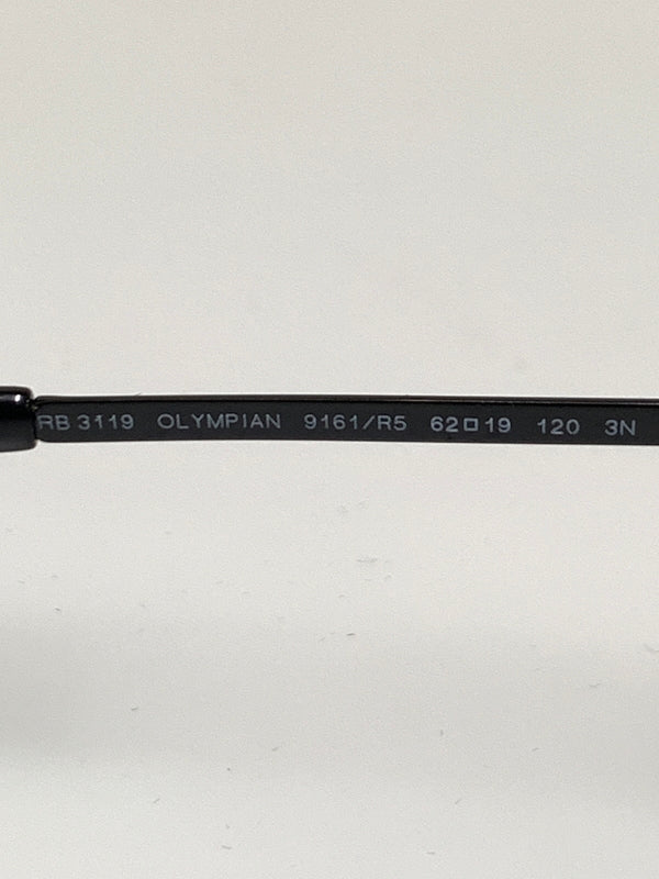 【中古品】【メンズ/レディース】 RAY-BAN レイバン OLYMPIAN I DELUXE RB3119 オリンピアン アイ デラックス サングラス 62□19-120 アクセサリー 203-260927-em-44-min カラー：ブラック 万代Net店