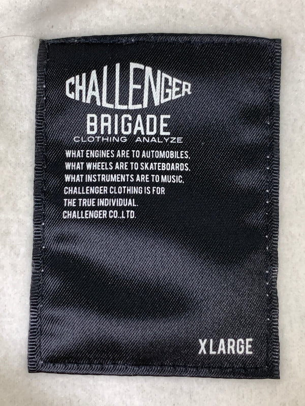 【中古品】【メンズ】 CHALLENGER チャレンジャー COLLEGE LOGO C/N FLEECE カレッジロゴ クルーネック フリース メンズ トップス プルオーバー 142-260925-em-38-min サイズ：XL カラー：アイボリー 万代Net店