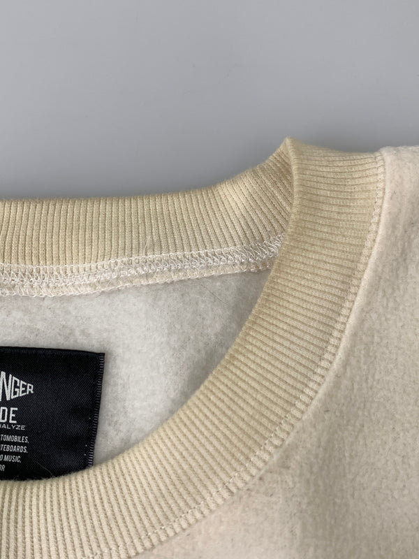 【中古品】【メンズ】 CHALLENGER チャレンジャー COLLEGE LOGO C/N FLEECE カレッジロゴ クルーネック フリース メンズ トップス プルオーバー 142-260925-em-38-min サイズ：XL カラー：アイボリー 万代Net店