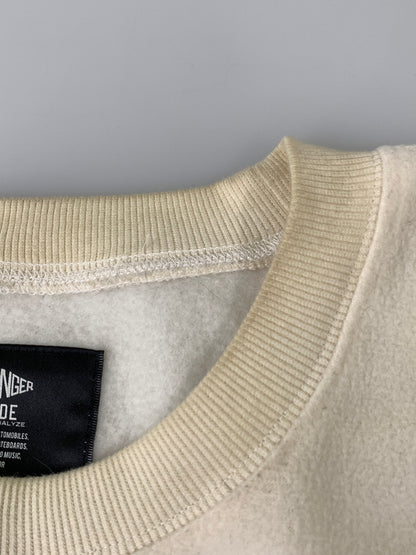 【中古品】【メンズ】 CHALLENGER チャレンジャー COLLEGE LOGO C/N FLEECE カレッジロゴ クルーネック フリース メンズ トップス プルオーバー 142-260925-em-38-min サイズ：XL カラー：アイボリー 万代Net店