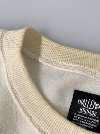 【中古品】【メンズ】 CHALLENGER チャレンジャー COLLEGE LOGO C/N FLEECE カレッジロゴ クルーネック フリース メンズ トップス プルオーバー 142-260925-em-38-min サイズ：XL カラー：アイボリー 万代Net店