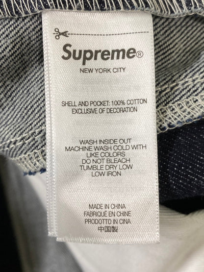 【中古品】【メンズ】 SUPREME シュプリーム 25SS PANELED STRIPE BAGGY JEAN RIGID INDIGO パネルド ストライプ バギージーン ボトムス 149-260926-zi-27-min サイズ：34 カラー：インディゴ 万代Net店