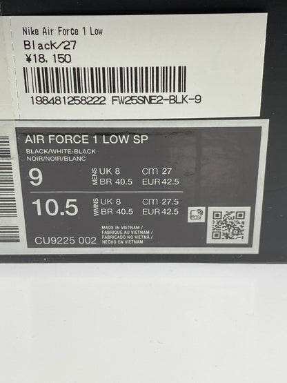 【中古品】【メンズ】 NIKE ナイキ × SUPREME シュプリーム AIR FORCE 1 LOW CU9225-002 エアフォース1 ロー スニーカー シューズ 靴 160-260927-em-01-min サイズ：27.0cm カラー：BLACK WHITE 万代Net店