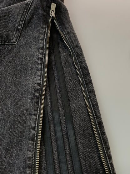 【中古品】【メンズ】 ADIDAS アディダス ADILENIUM SEASON3 ZIP WASHED DENIM アディレニウム シーズンスリー ジップ ウォッシュド デニム JX9211 ジーパン ボトムス 159-260929-hu-19-min サイズ：33 カラー：ブラック 万代Net店