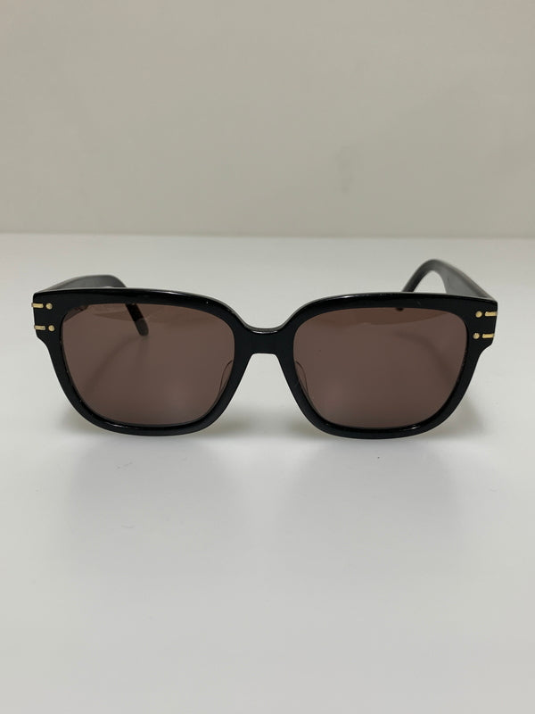 【中古品】【メンズ/レディース】 CHRISTIAN DIOR クリスチャンディオール S7F LOGO SUNGLASSES ロゴ サングラス 58□15-145 スクエアシェイプ 182-260927-em-43-min カラー：ブラック/ブラウン 万代Net店