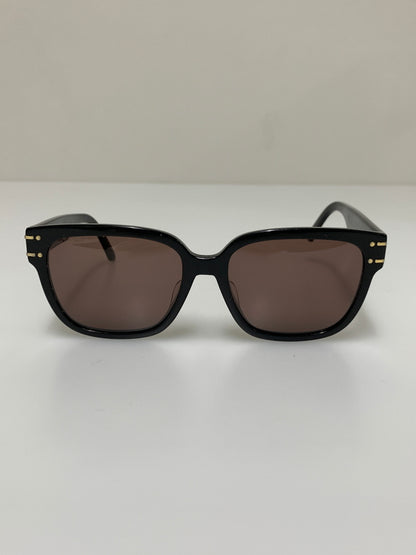 【中古品】【メンズ/レディース】 CHRISTIAN DIOR クリスチャンディオール S7F LOGO SUNGLASSES ロゴ サングラス 58□15-145 スクエアシェイプ 182-260927-em-43-min カラー：ブラック/ブラウン 万代Net店