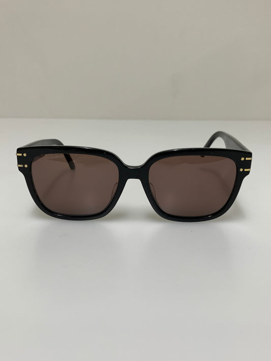 【中古品】【メンズ/レディース】 CHRISTIAN DIOR クリスチャンディオール S7F LOGO SUNGLASSES ロゴ サングラス 58□15-145 スクエアシェイプ 182-260927-em-43-min カラー：ブラック/ブラウン 万代Net店
