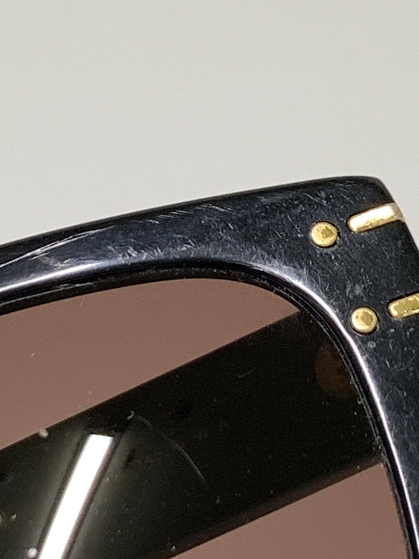 【中古品】【メンズ/レディース】 CHRISTIAN DIOR クリスチャンディオール S7F LOGO SUNGLASSES ロゴ サングラス 58□15-145 スクエアシェイプ 182-260927-em-43-min カラー：ブラック/ブラウン 万代Net店