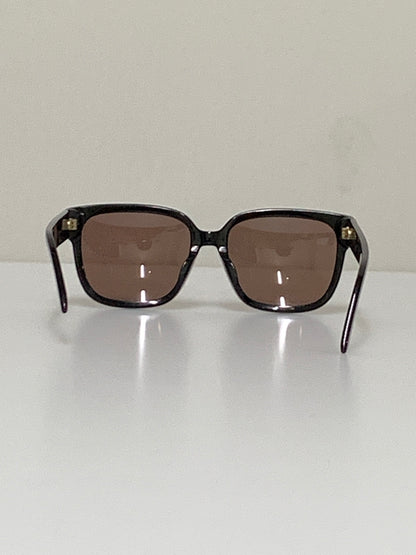 【中古品】【メンズ/レディース】 CHRISTIAN DIOR クリスチャンディオール S7F LOGO SUNGLASSES ロゴ サングラス 58□15-145 スクエアシェイプ 182-260927-em-43-min カラー：ブラック/ブラウン 万代Net店