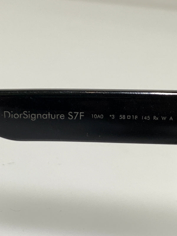 【中古品】【メンズ/レディース】 CHRISTIAN DIOR クリスチャンディオール S7F LOGO SUNGLASSES ロゴ サングラス 58□15-145 スクエアシェイプ 182-260927-em-43-min カラー：ブラック/ブラウン 万代Net店