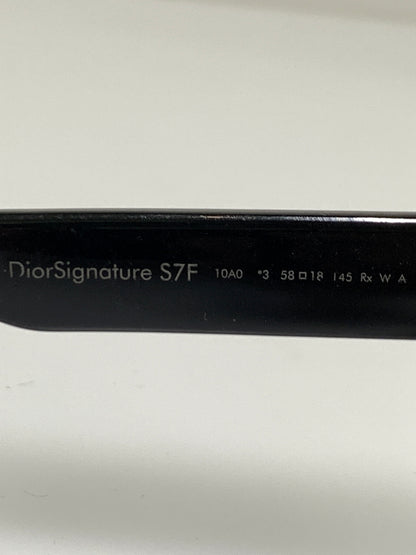 【中古品】【メンズ/レディース】 CHRISTIAN DIOR クリスチャンディオール S7F LOGO SUNGLASSES ロゴ サングラス 58□15-145 スクエアシェイプ 182-260927-em-43-min カラー：ブラック/ブラウン 万代Net店