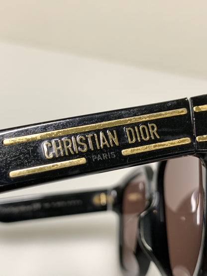 【中古品】【メンズ/レディース】 CHRISTIAN DIOR クリスチャンディオール S7F LOGO SUNGLASSES ロゴ サングラス 58□15-145 スクエアシェイプ 182-260927-em-43-min カラー：ブラック/ブラウン 万代Net店