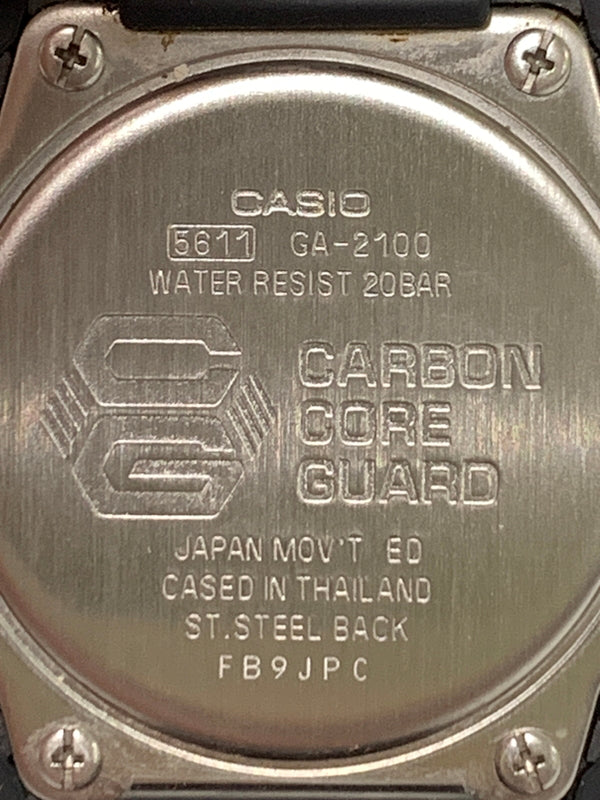 【中古品】【メンズ】 G-SHOCK ジーショック クウォーツウォッチ GA-2100 腕時計 カシオ 196-260927-em-34-min カラー：ブラック 万代Net店
